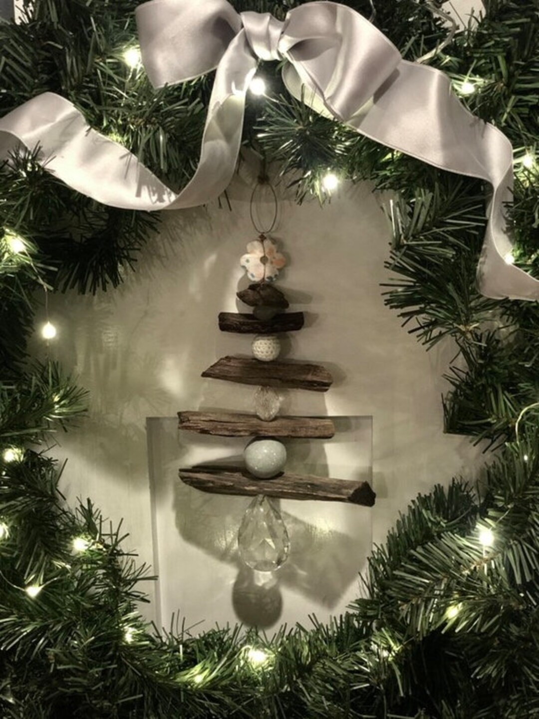 White Christmas Ornament Tree Gift Handcrafted Hostess Etsy White Christmas Ornaments For Tree