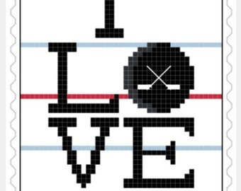 I Love Hockey Forever Stamp