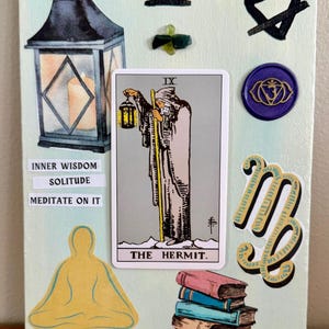 Das Einsiedler Tarot 150x200 Leinwand Mischtechnik