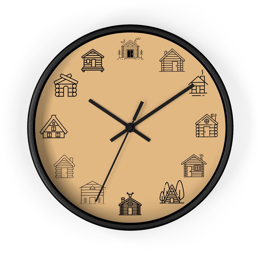 Cabin Time Wall Clock - Etsy