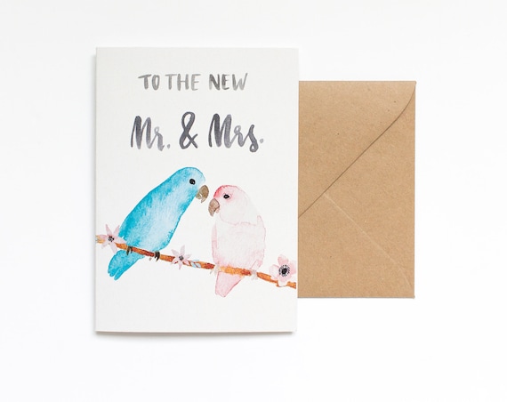 New Baby Card Cute Illustrated Eco-Friendly  Greeting Card Wedding Congratulations & Celebrations!