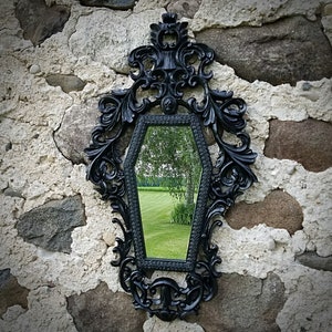 Gothic Victorian Coffin Mirror