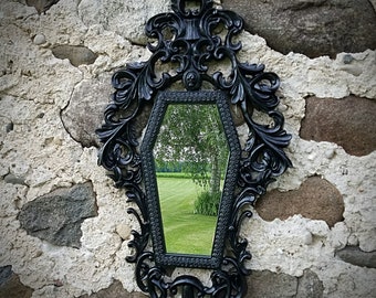 Gothic Victorian Coffin Mirror