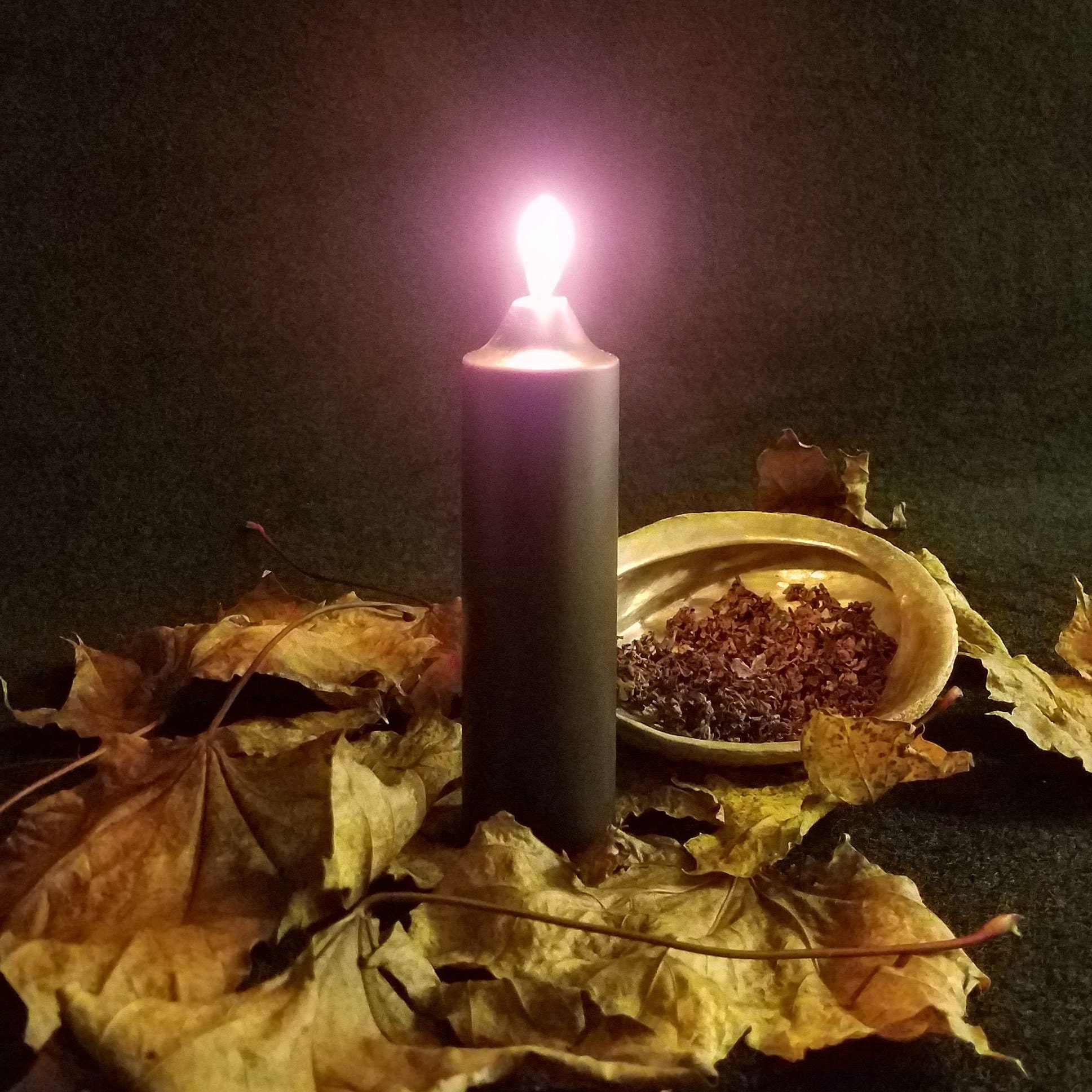 Black Beeswax Candle Pure Beeswax Candles Spell Candles Etsy