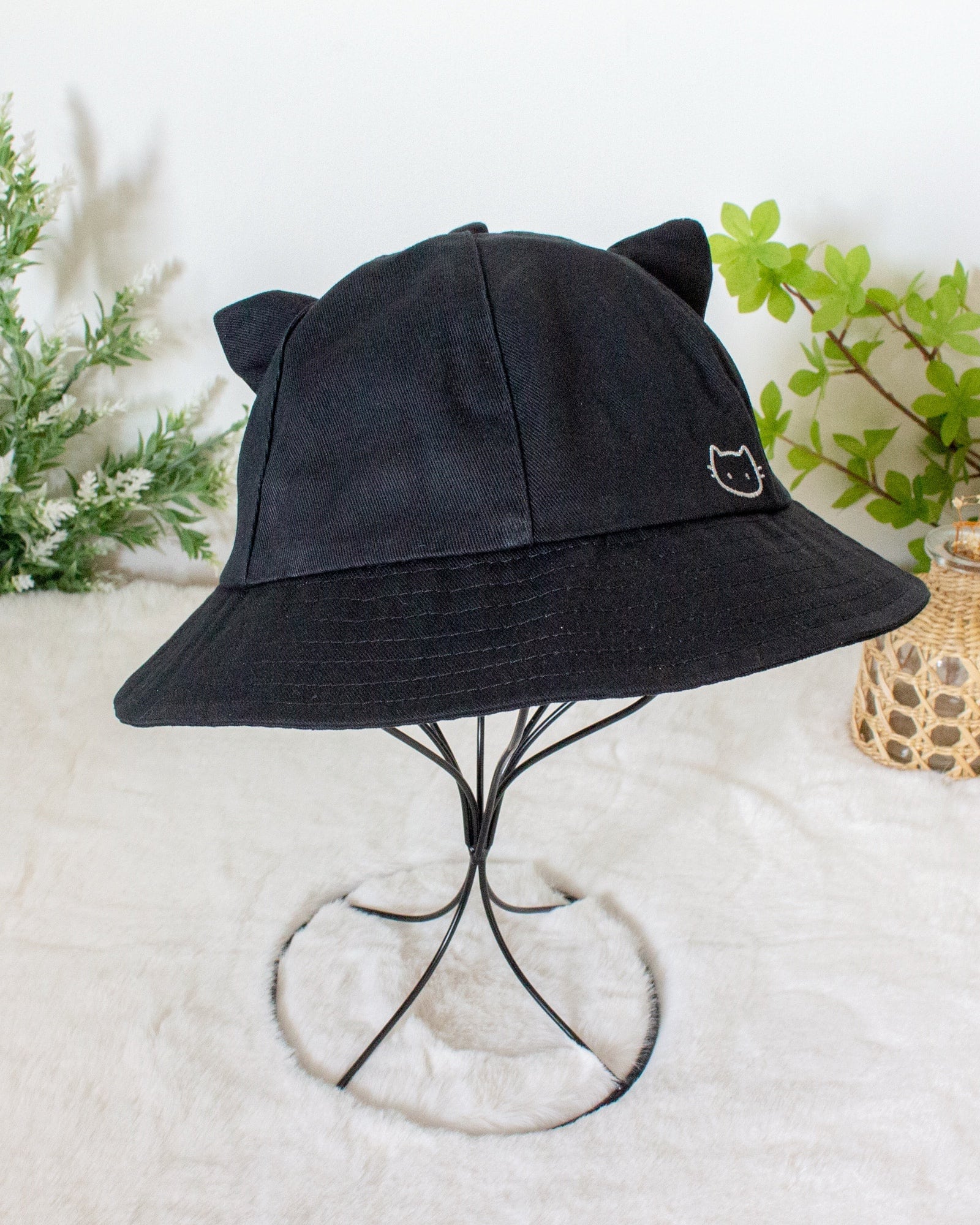 Japanese Niche Hand-flanged Designer Bucket Hat Button Decoration