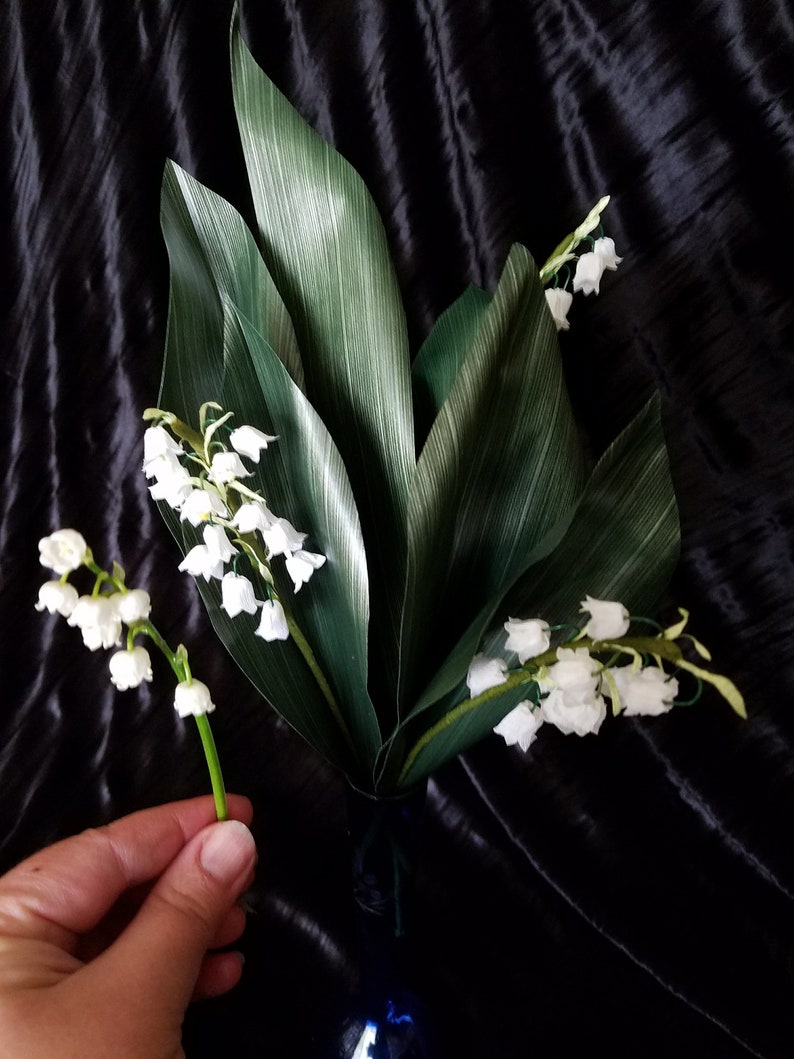 Lily of the Valley/crepe Paper or Clay Botanical Etsy