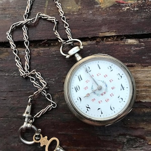 Antique Pocket Watch Silver case