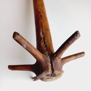 Antique Primitive Wooden Mixer Tool Stirrer