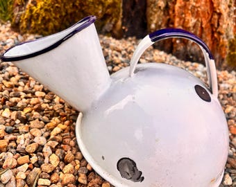 Vintage Metall Emaille Vase