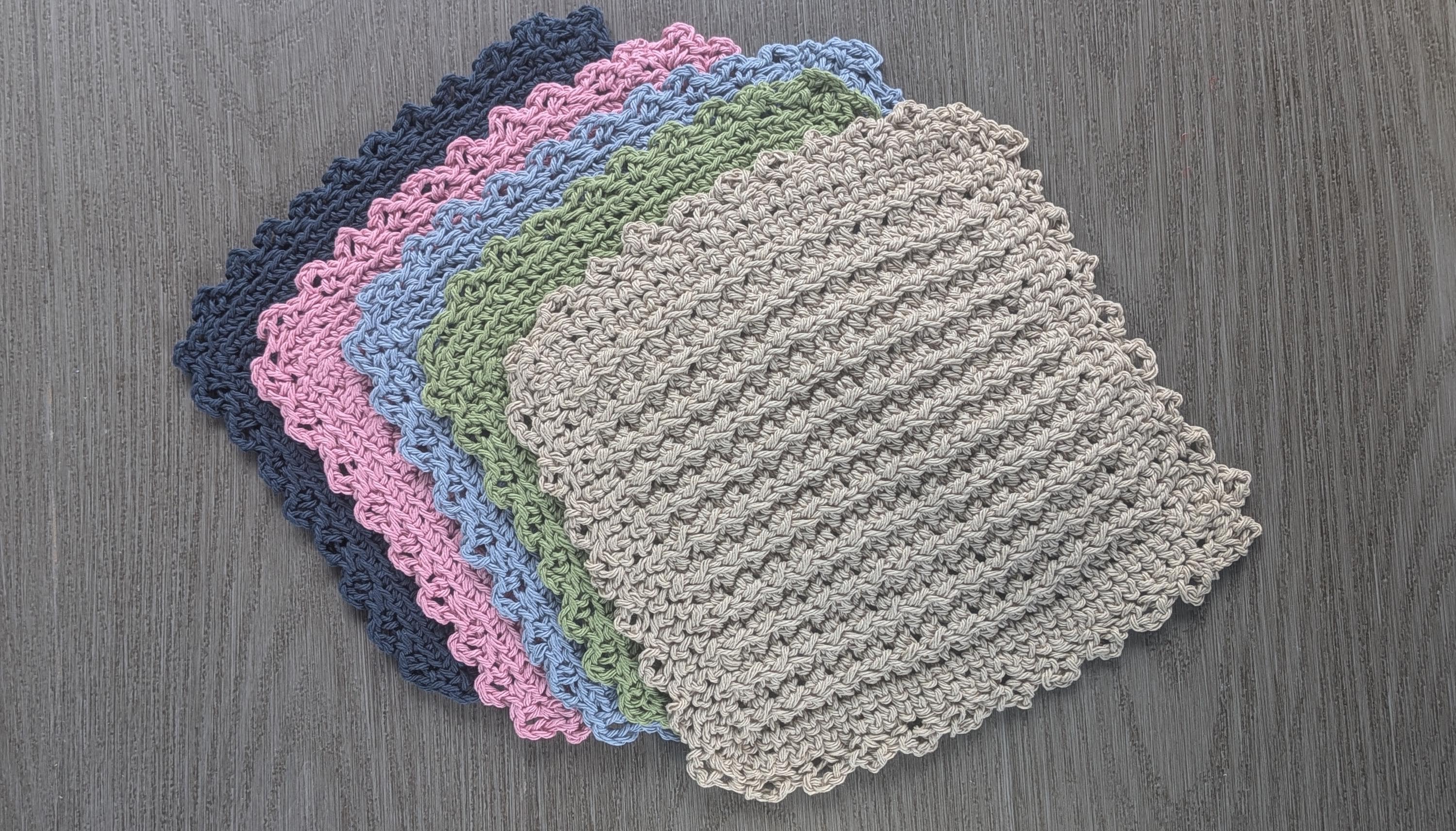 100% Cotton Dish Wash Cloths - Large