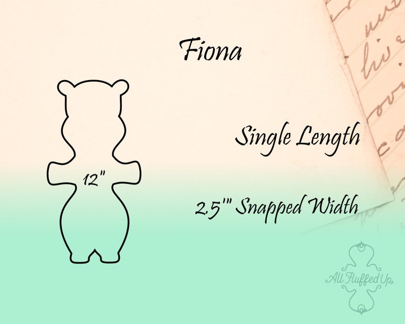 Fiona 12 LengthCloth Pad Sewing Pattern2.5 Snapped Width