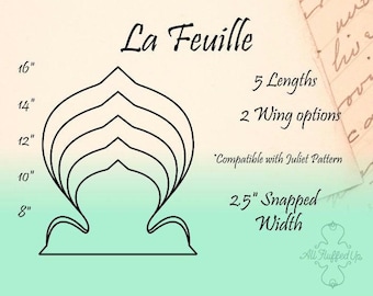 LaFeuille/5 Length Bundle/Cloth Pad Sewing Pattern/2.5" Snapped Width