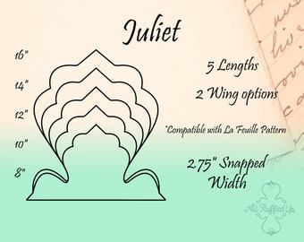 Juliet/5 Length Bundle/Cloth Pad Sewing Pattern/2.75" Snapped Width