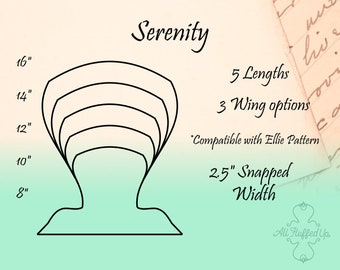 Serenity/5 Length Bundle/Cloth Pad Sewing Pattern/2.5" Snapped Width