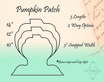 PumpkinPatch/3 Length Bundle/Cloth Pad Sewing Pattern/3" Snapped Width