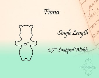 Fiona/ 10" Length/Cloth Pad Sewing Pattern/2.5" Snapped Width