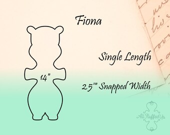 Fiona/ 14" Length/Cloth Pad Sewing Pattern/2.5" Snapped Width