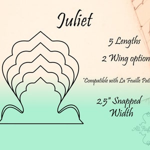 Juliet/5 Length Bundle/Cloth Pad Sewing Pattern/2.5&quot; Snapped Width