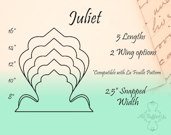 Juliet/5 Length Bundle/Cloth Pad Sewing Pattern/2.5" Snapped Width