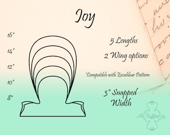 Joy/5 Length Bundle/Cloth Pad Sewing Pattern/3" Snapped width