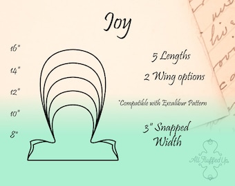 Joy/5 Length Bundle/Cloth Pad Sewing Pattern/3" Snapped width