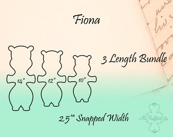 Fiona/3 Length Bundle/Cloth Pad Sewing Pattern/2.5" Snapped Width