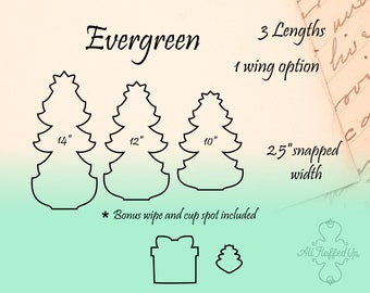 Evergreen/3 Length Bundle/Cloth Pad Sewing Pattern/2.5" Snapped Width