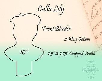 Calla Lily/Front Bleeder/Cloth Pad Sewing Pattern/2.5" & 2.75" Snapped Widths