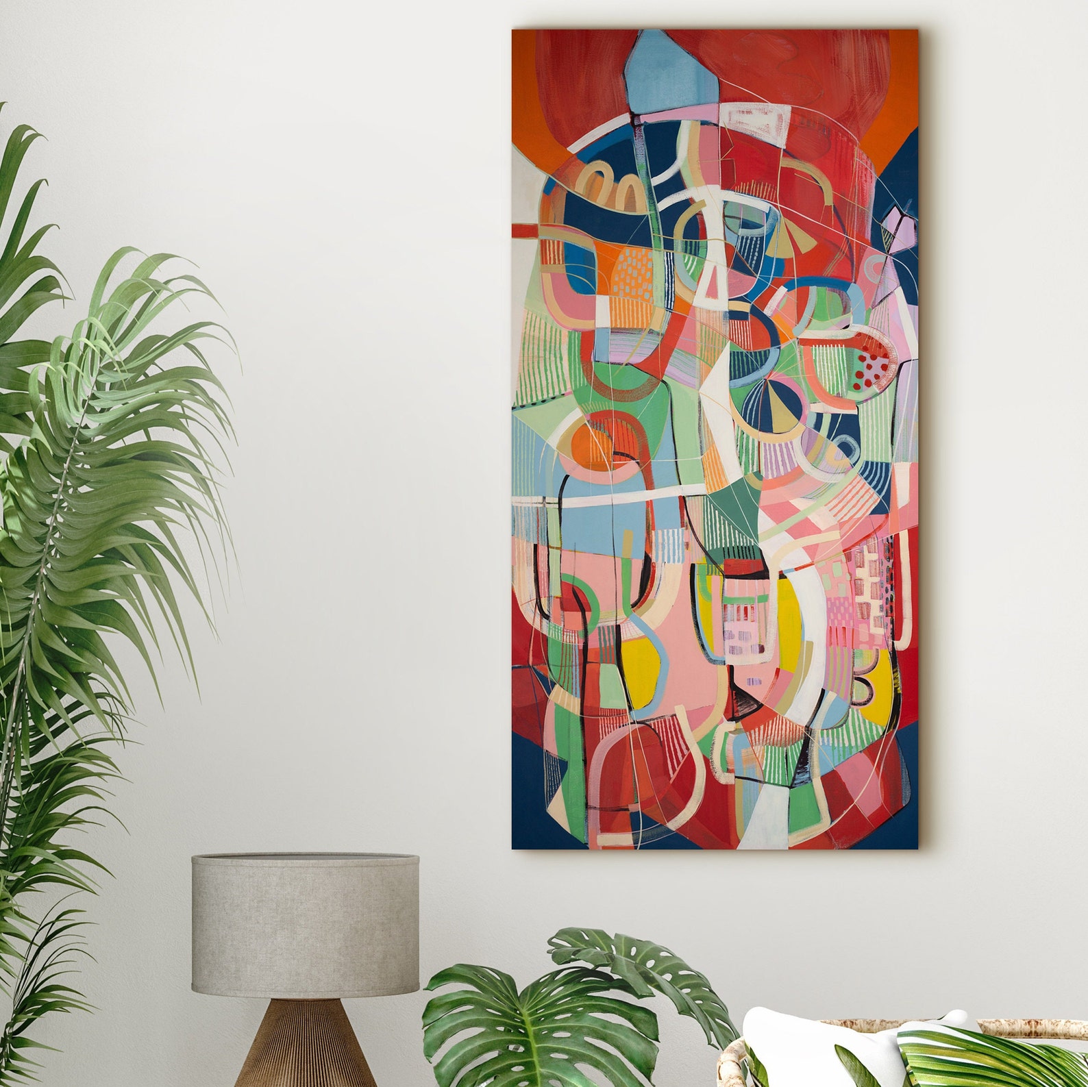 Mid Century Modern Art PRINT Abstract Painting Large Painting - Etsy