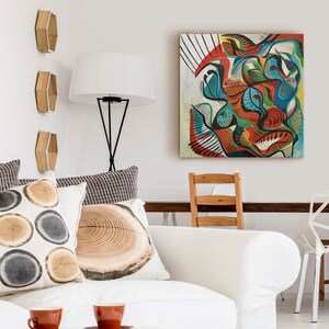 Abstract Painting PRINT Mid Century Modern Art Print Original Large Painting Expressionist Painting Mid Century Painting