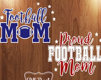 Football Mom SVG, Layered Cut File (Digital Download)
