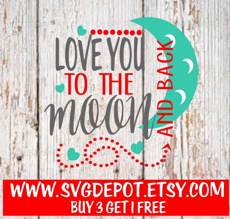 Download Love you to the moon and back svg file onesie svg child | Etsy