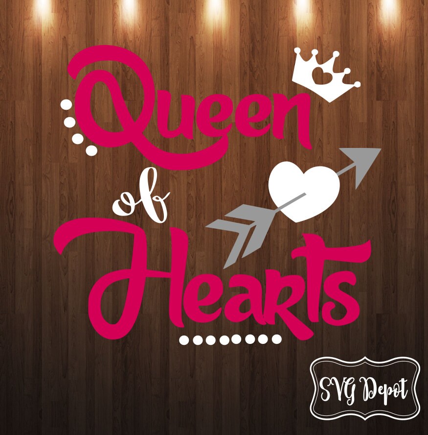Download Queen of hearts svg file valentine svg onesie svg swirly ...