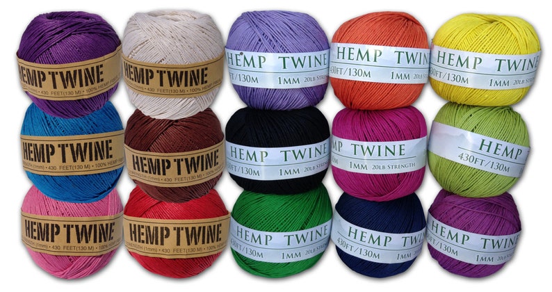 Tropical Coral 430 Feet of 1mm 100% Hemp Twine Bead Cord in Your Choice of Color Tropical Coral 430 Feet of 1mm 100% Hemp Twine Bead Cord in Your Choice of Color