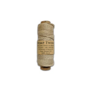 Hemp Twine, All-Natural 1MM  -Natural 225 feet, Free shipping