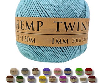 Hemp Twine - Bermuda Bay, All-Natural 1MM,  430 Feet