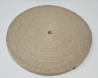 1" Inch Wide Hemp Webbing Roll, 55 Yards