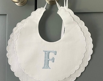 Personalised letter Christening / Baptism bib