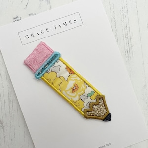 Matita per appliqué Liberty, edizione limitata, toppa trasferibile a caldo, toppa da cucire, regalo personalizzato, applicazione a matita