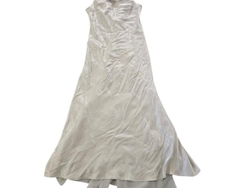 Victory Collection USA Purple Silver Shimmer Gown Cowl Neck Formal Dress Plus Size 2XL