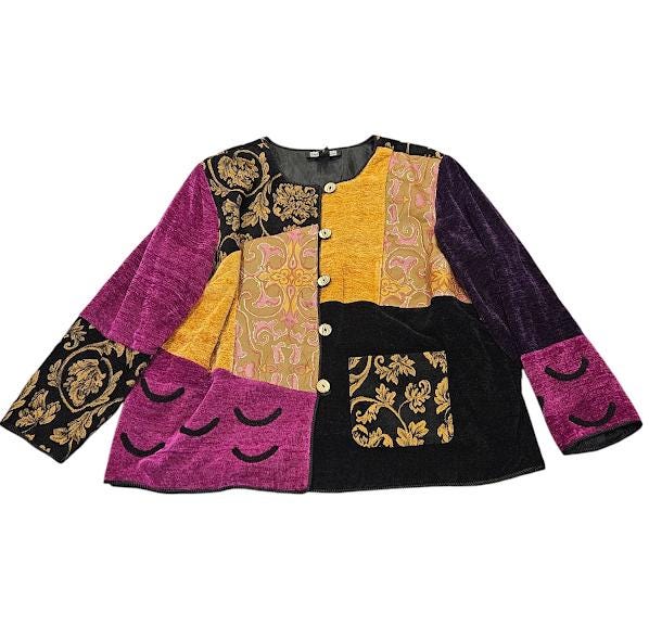 Unisex 90s～ Indigo moon tapestry jkt | 古着屋 grin days