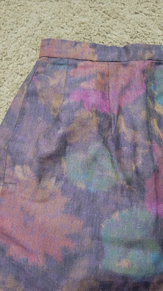 Pilar Rossi Vintage Purple Multicolor Pastel Cott… - image 6
