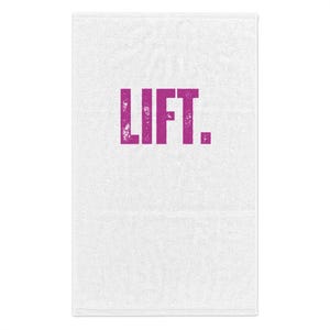 Rally Towel, Workout Towel for Women, Exercise Towel, Fitness Gift, Simple Lift Motivation, Gym Towel, Crossfit Towel