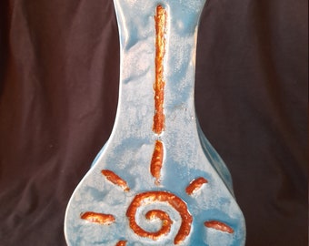 Portuguese Guitar Jar / Fado Guitar Jar / Portuguese FolkArt / Handmade ceramic / Original Pottery