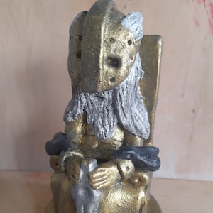 Odin Altar Statue / Norse God Odin Statue / Odin the Allfather Statue / Ceramic Odin Sculpture / Handmade Odin Statue