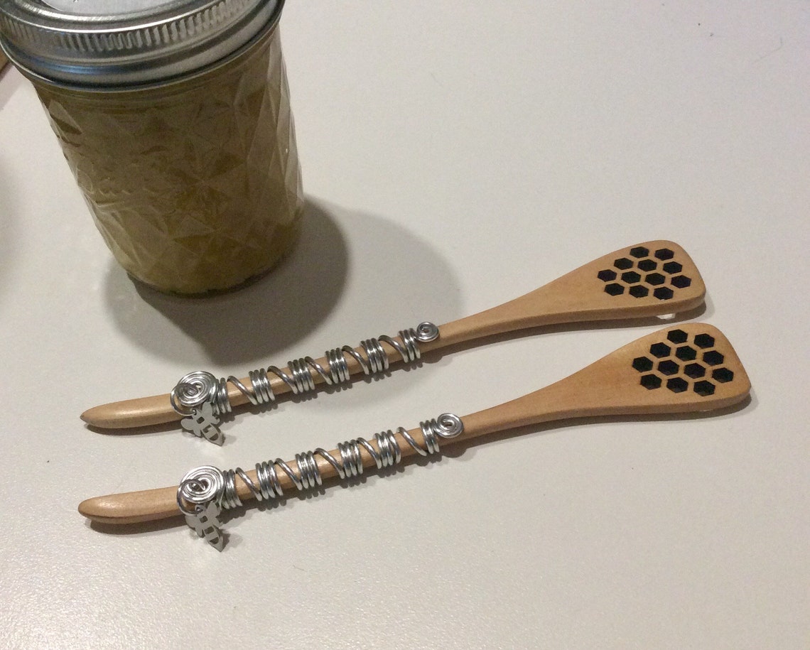 Honey Scoop, Wooden Honey Scoop, Honey Dipper, Honey Spoon,