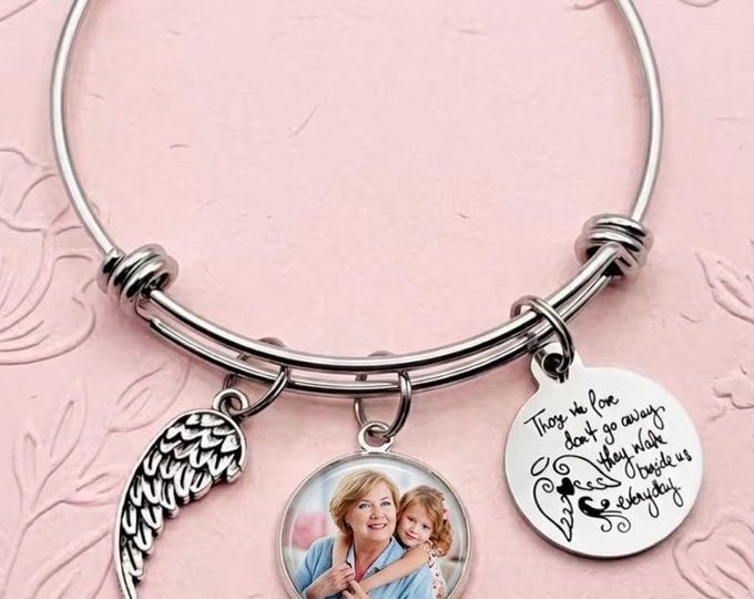 Sympathy Remembrance Bracelet, Those We Love Don't Go Away Memorial