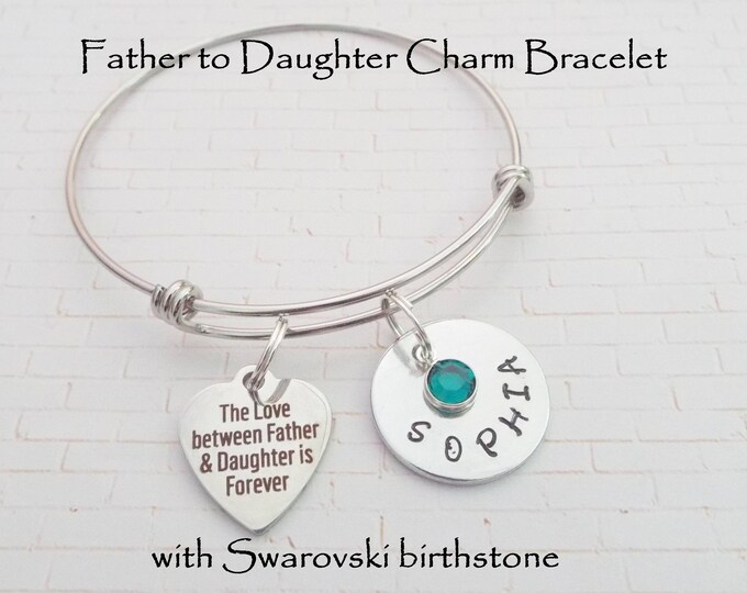 Daughter Gift, Father to Daughter Valentine Gift, Personalized Gift for Her, Handmade Jewelry, Personalized Gift, Daughter Birthday