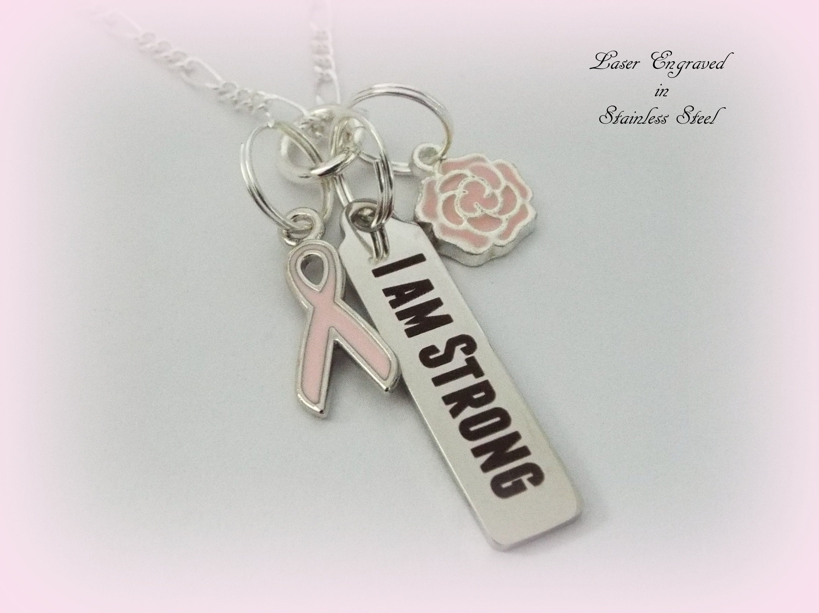 Survivor Gift Awareness Ribbon Jewelry Breast Cancer Etsy