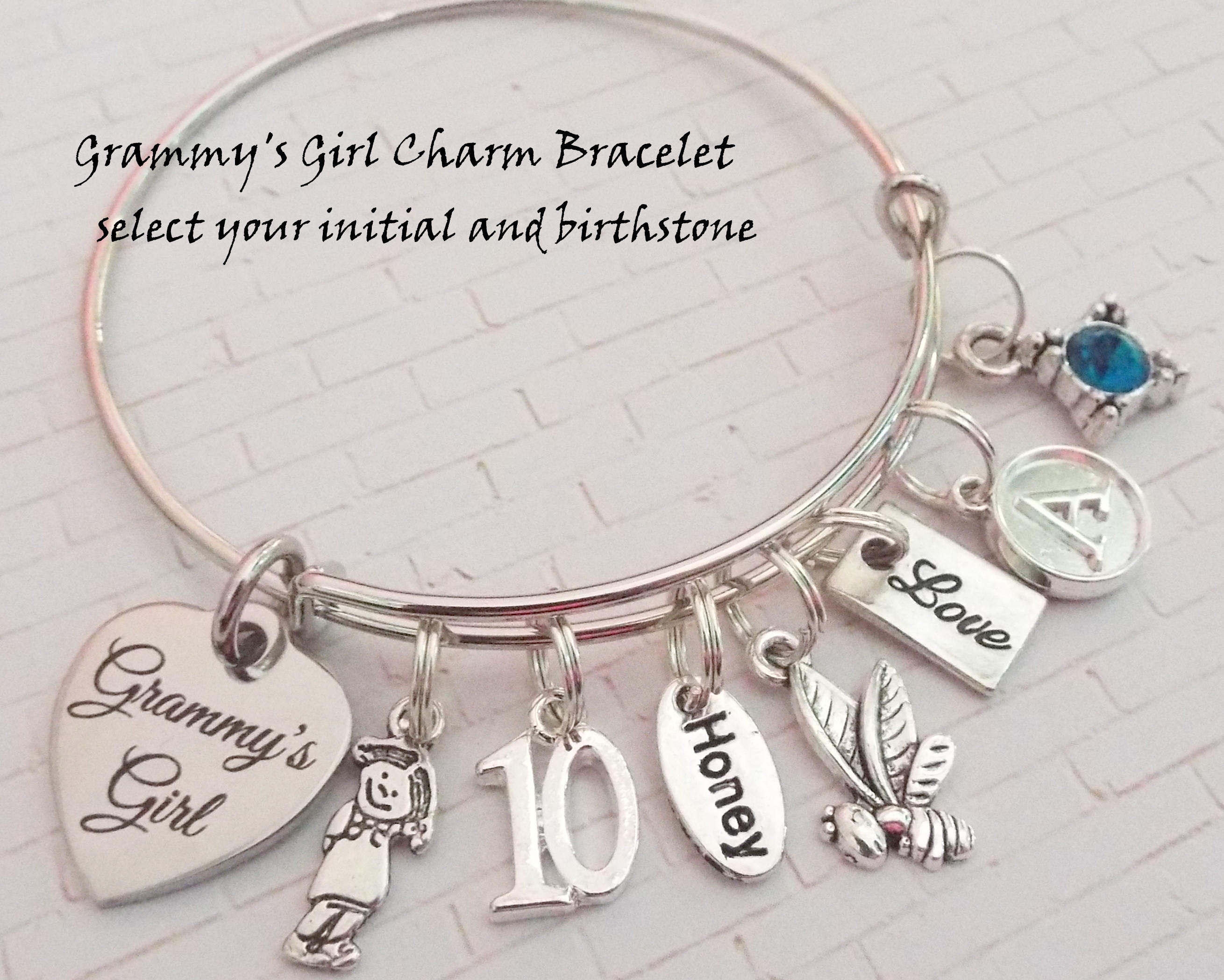 ESSIE ODILA Gifts for Birthday Girl Sweet 10th 11th 12th Birthday Bracelet for Women Teenager Girls 925 Sterling Silver Crystal Beads 7th-25th Birthday Jewelry Gift for Daughter Sister Niece